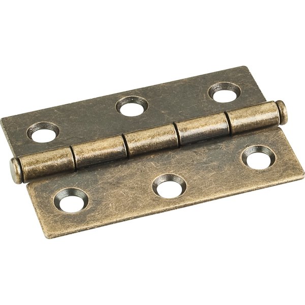 Hardware Resources Antique Brass 2-1/2"x1-11/16" Single Full Swaged Butt Hinge 33528AB